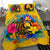 Pohnpei Polynesian Bedding Set - Turtle with Plumeria and Hibiscus - Polynesian Pride