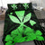 Hawaiian Kanaka Bedding Set Hibiscus Polynesian Love Green - Polynesian Pride