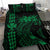 Hawaii Map Kanaka Polynesian Hula Girl Bedding Set - Green - Polynesian Pride