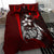 Pohnpei Micronesian Bedding Set Red - Turtle With Hook - Polynesian Pride