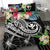 Polynesian Hawaii Kanaka Maoli Bedding Set - Summer Plumeria (Black) - Polynesian Pride