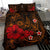 Polynesian Hawaii Bedding Set - Humpback Whale with Hibiscus (Golden) - Polynesian Pride