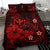 Polynesian Hawaii Kanaka Maoli Bedding Set - Humpback Whale with Hibiscus (Red) - Polynesian Pride