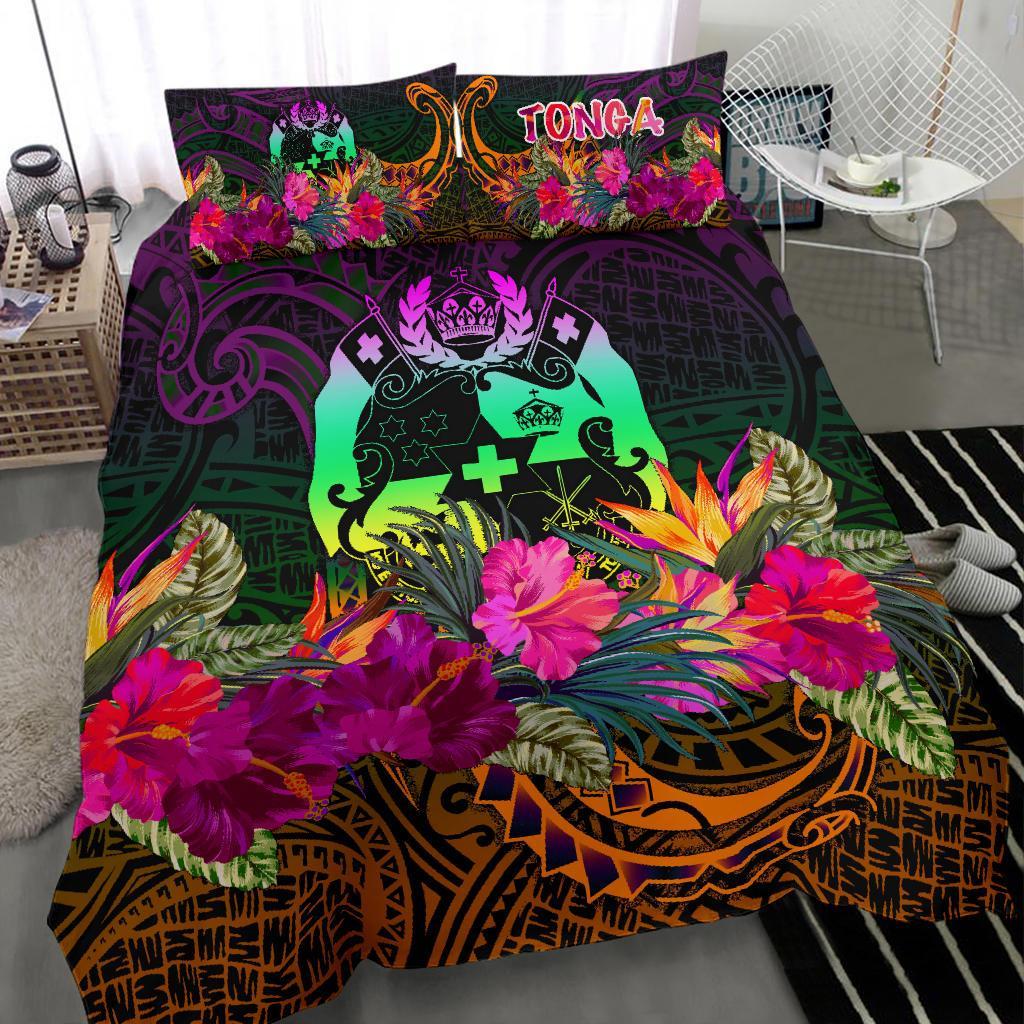 Tonga Polynesian Bedding Set - Summer Hibiscus - Polynesian Pride