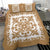 Hawaii Bedding Set Royal Pattern - Gold And White - Polynesian Pride