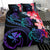 Hawaii Bedding Set - Hawaii Turtle Polynesian Tropical Bedding Set - Cora Style Purple - Polynesian Pride