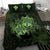 Hawaii Bedding Set - Turtle Strong Pattern Hibiscus Plumeria Green AH - Polynesian Pride