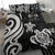 Fiji Polynesian Bedding Set - White Tentacle Turtle Crest - Polynesian Pride