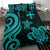 Fiji Polynesian Bedding Set - Turquoise Tentacle Turtle - Polynesian Pride