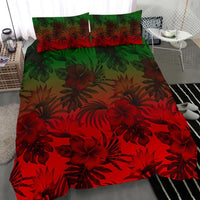 Polynesian Bedding Set - Red Hibiscus Patterns - Polynesian Pride