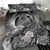 Pohnpei Bedding Set - Humpback Whale with Tropical Flowers (White) - Polynesian Pride