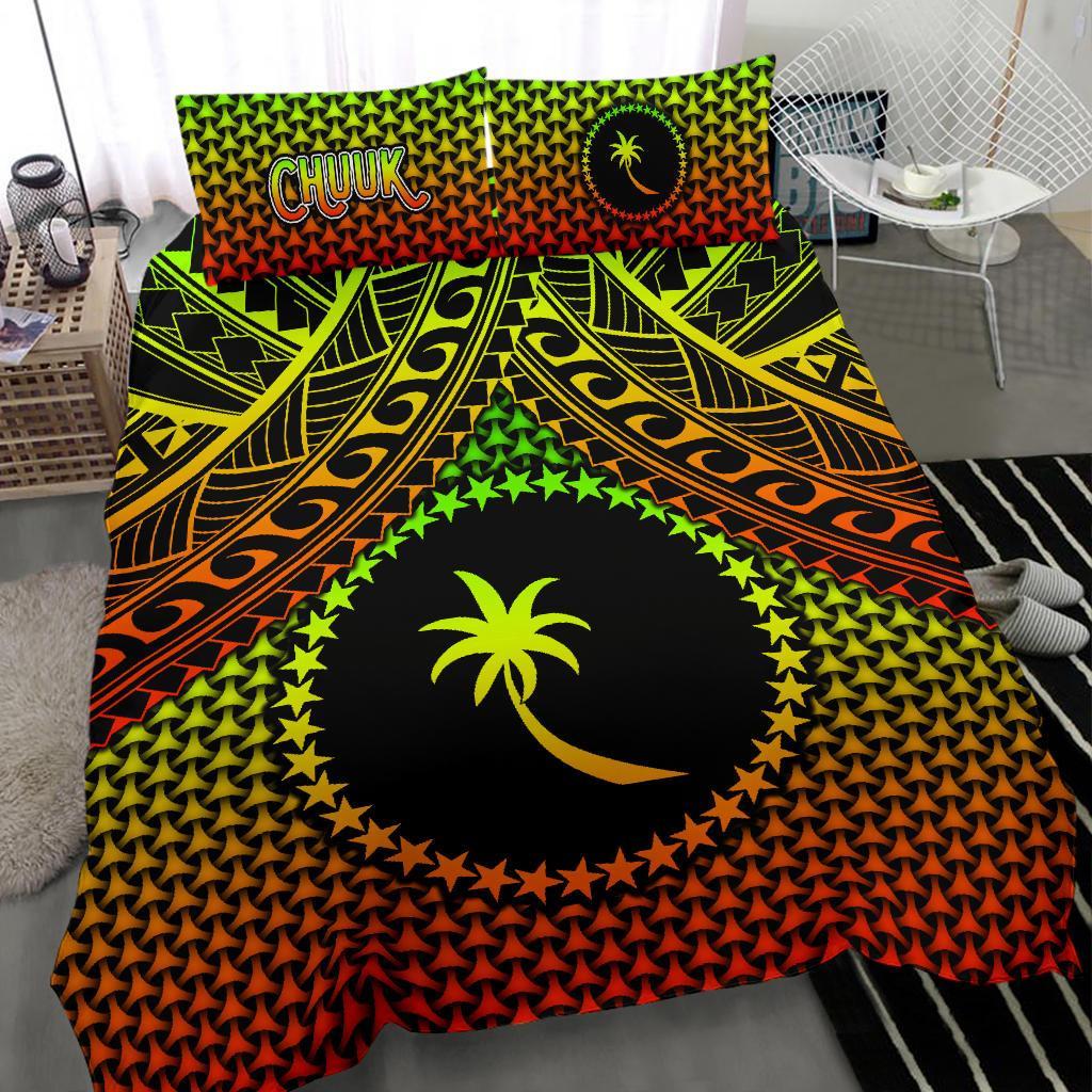 Polynesian Chuuk Bedding Set - Reggae Vintage Polynesian Patterns - Polynesian Pride