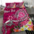 Tahiti Custom Personalised Bedding Set - Turtle Plumeria (Pink) - Polynesian Pride