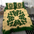 Hawaii Bedding Set - Hawaiian Quilt Plumeria Medallion Green Bedding Set - AH - Polynesian Pride