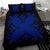 Hawaiian Bedding Set Royal Pattern - Black And Blue - A2 Style - Polynesian Pride