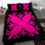 Hawaiian Bedding Set Royal Pattern - Black And Pink - A2 Style - Polynesian Pride