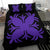 Hawaiian Bedding Set Royal Pattern - Black And Purple - A2 Style - Polynesian Pride