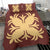 Hawaiian Bedding Set Royal Pattern - Coral - A2 Style - Polynesian Pride