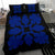 Hawaiian Bedding Set Royal Pattern - Black And Blue - C1 Style - Polynesian Pride