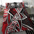 Federated States Of Micronesia Bedding Set - Tribal Flower Special Pattern Red Color - Polynesian Pride