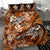 Kanaka Maoli (Hawaiian) Bedding Set - Waves Polynesian Turtle Hibiscus (Orange) - Polynesian Pride