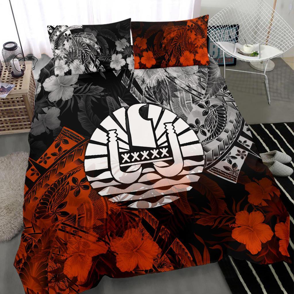 Tahiti Polynesian Bedding Set - Vintage Polynesian Turtle Black - Polynesian Pride