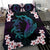 Hawaiian Shark Turtle Plumeria Bedding Set - Black - Zelda Style - AH - Polynesian Pride