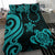 Cook Islands Bedding Set - Turquoise Tentacle Turtle - Polynesian Pride