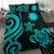 Nauru Bedding Set - Turquoise Tentacle Turtle - Polynesian Pride