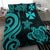 Wallis and Futuna Bedding Set - Turquoise Tentacle Turtle - Polynesian Pride