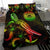 American Samoa Polynesian Bedding Set - Turtle With Blooming Hibiscus Reggae - Polynesian Pride