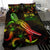 Fiji Polynesian Bedding Set - Turtle With Blooming Hibiscus Reggae - Polynesian Pride