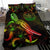 Palau Polynesian Bedding Set - Turtle With Blooming Hibiscus Reggae - Polynesian Pride