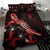 Niue Polynesian Bedding Set - Turtle With Blooming Hibiscus Red - Polynesian Pride