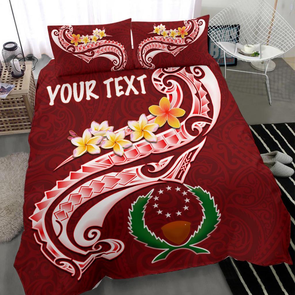 Pohnpei Personalised Bedding Set - Pohnpei Seal Polynesian Patterns Plumeria - Polynesian Pride