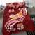 Fiji Bedding Set - Fiji Seal Polynesian Patterns Plumeria (Red) - Polynesian Pride