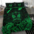 Maori Aotearoa Rugby Haka Bedding Set New Zealand Silver Fern - Green - Polynesian Pride