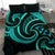 New Zealand Maori Mangopare Bedding Set Polynesian - Turquoise - Polynesian Pride