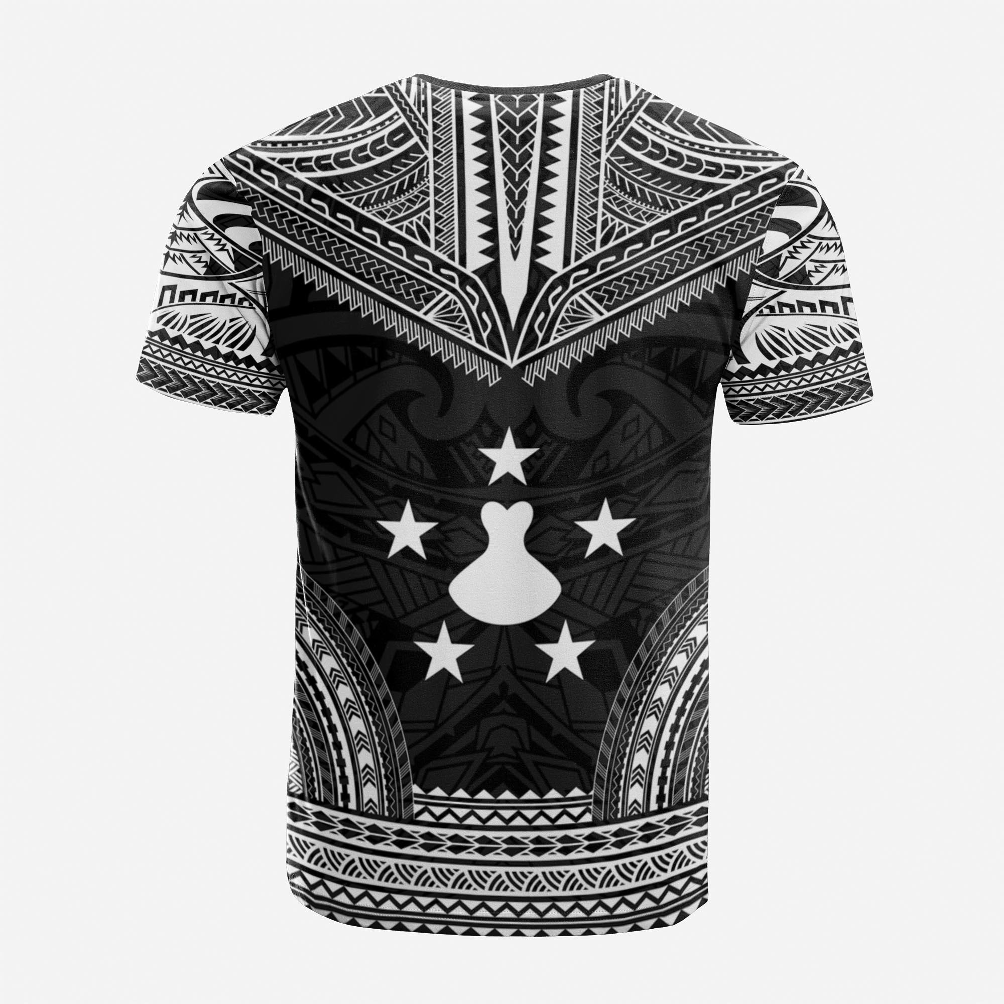 Austral Islands Custom T Shirt Austral Islands Flag Polynesian Chief Tattoo Black Version Unisex Black - Polynesian Pride