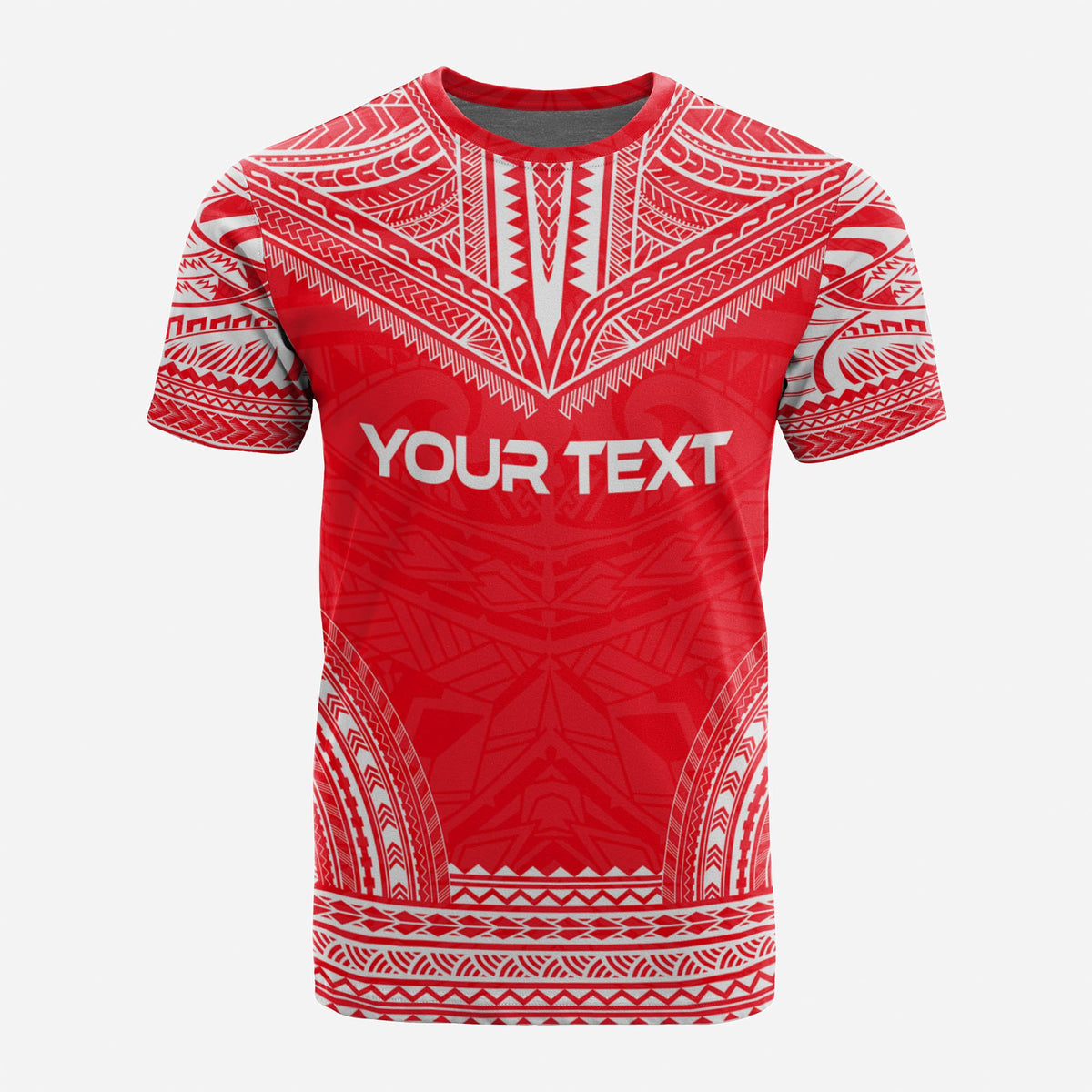 Austral Islands Custom T Shirt Austral Islands Flag Polynesian Chief Tattoo Red Version Unisex Red - Polynesian Pride