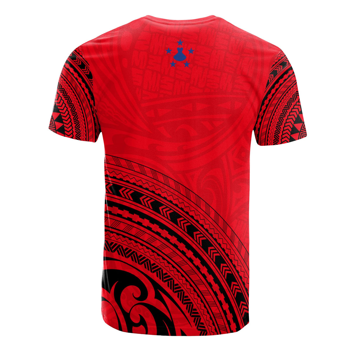 Austral Islands All Over T Shirt Austral Islands Flag Polynesian Tribal Red Version - Polynesian Pride