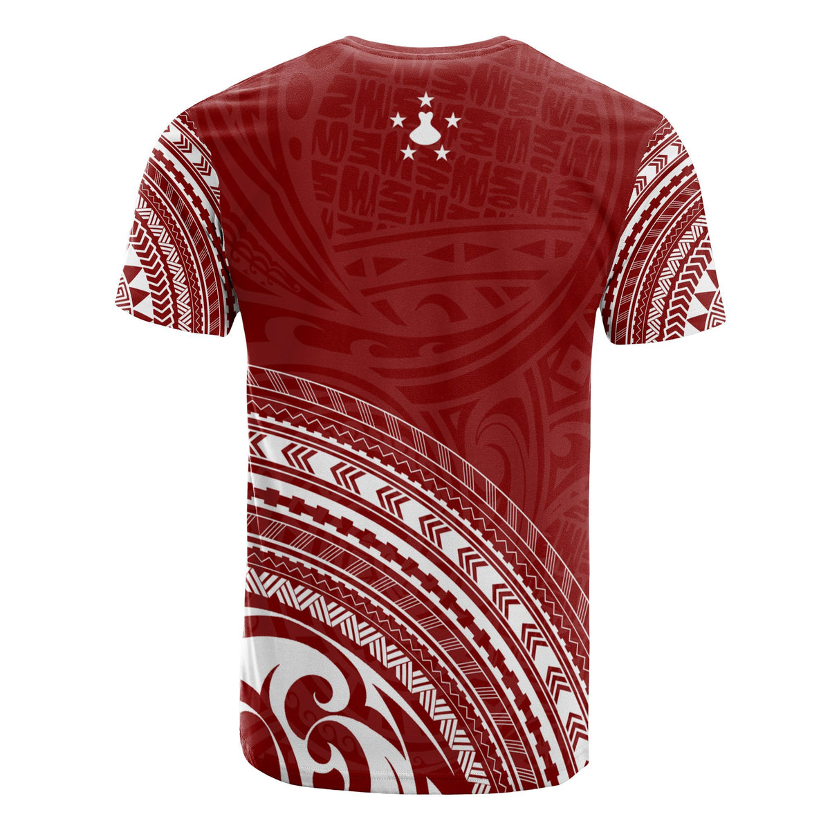 Austral Islands All Over T Shirt Austral Islands Flag Polynesian Tribal Red Version - Polynesian Pride