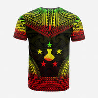 Austral Islands Custom T Shirt Austral Islands Flag Polynesian Chief Tattoo Reggae Version Unisex Reggae - Polynesian Pride