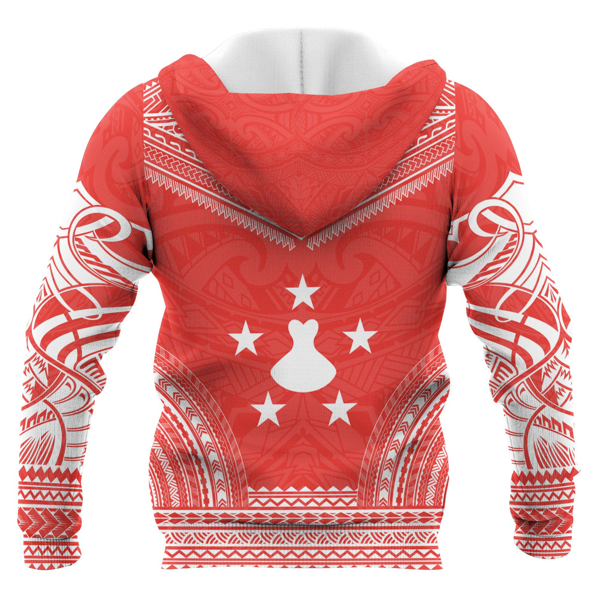 Austral Islands Polynesian Chief Custom Hoodie Flag Version Unisex Blue - Polynesian Pride