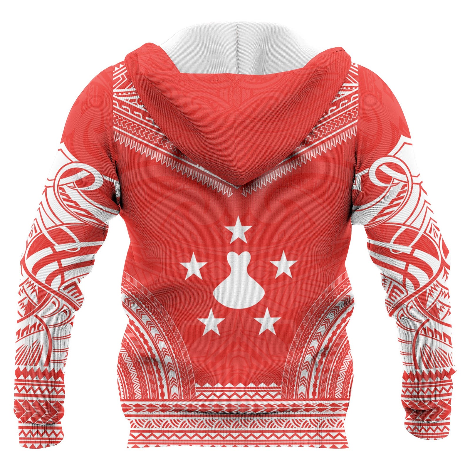 Austral Islands Polynesian Chief Custom Hoodie Flag Version Unisex Blue - Polynesian Pride