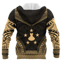 Austral Islands Polynesian Chief Custom Hoodie Gold Version Unisex Gold - Polynesian Pride