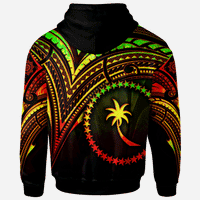 Chuuk State Hoodie Reggae Color Cross Style - Polynesian Pride