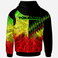 Tokelau Hoodie Reggage Color Symmetry Style - Polynesian Pride