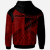 Tokelau Custom Hoodie Red Color Symmetry Style - Polynesian Pride