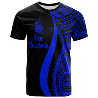 New Caledonia T Shirt Blue Polynesian Tentacle Tribal Pattern Unisex Blue - Polynesian Pride